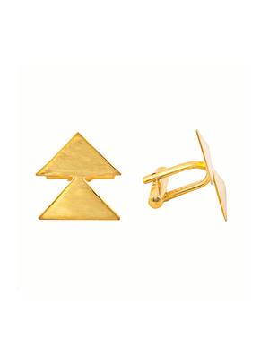 24k gold plated silver cufflink - 14480692 - Standard Image - 2