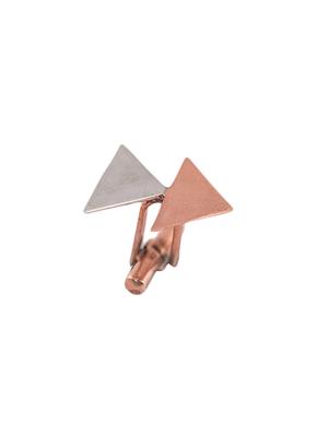 rosegold - silver cufflink - 14480693 - Standard Image - 2