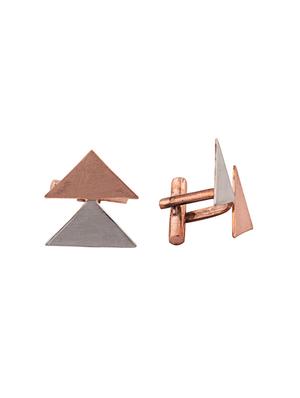 rosegold - silver cufflink - 14480693 - Standard Image - 3