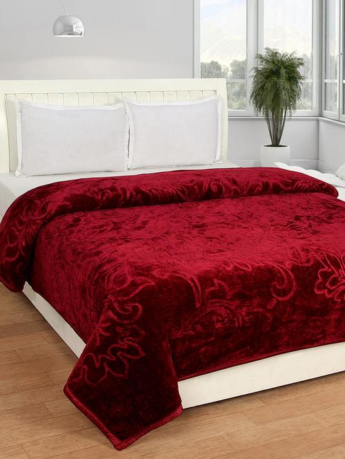 Embossed Double Bed Mink Blanket - 14480733 - Very Small Image - 1
