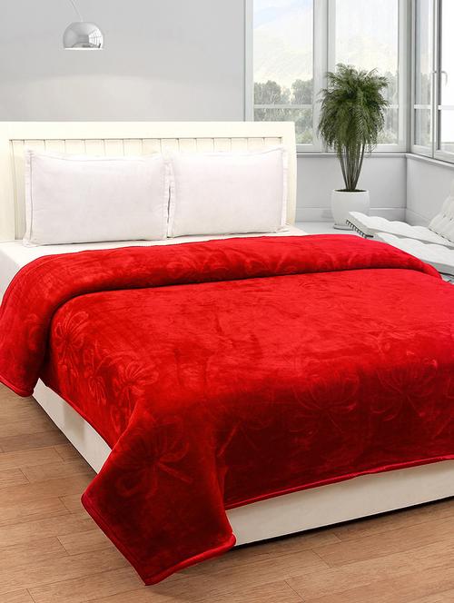 Embossed Double Bed Mink Blanket - 14480735 - Very Small Image - 1
