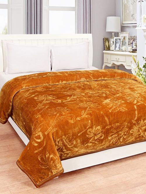 Embossed Double Bed Mink Blanket - 14480742 - Very Small Image - 1