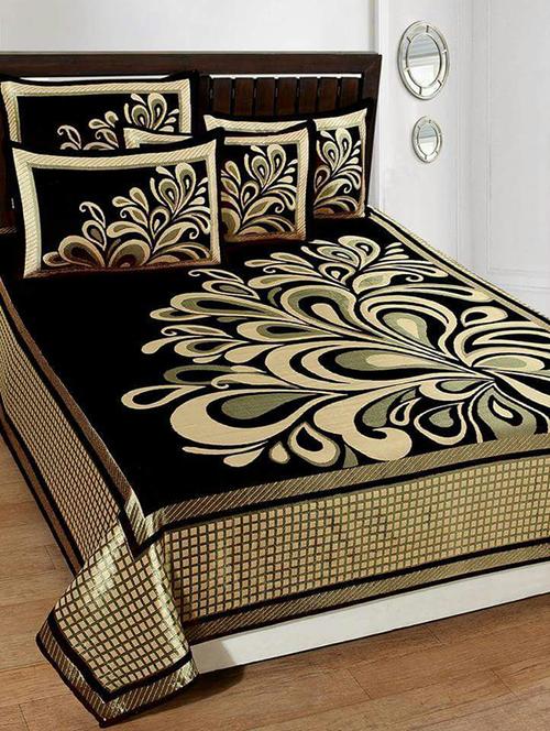 chenille double bed cover with 2 pillow covers - 14480747 - Standard Image - 1