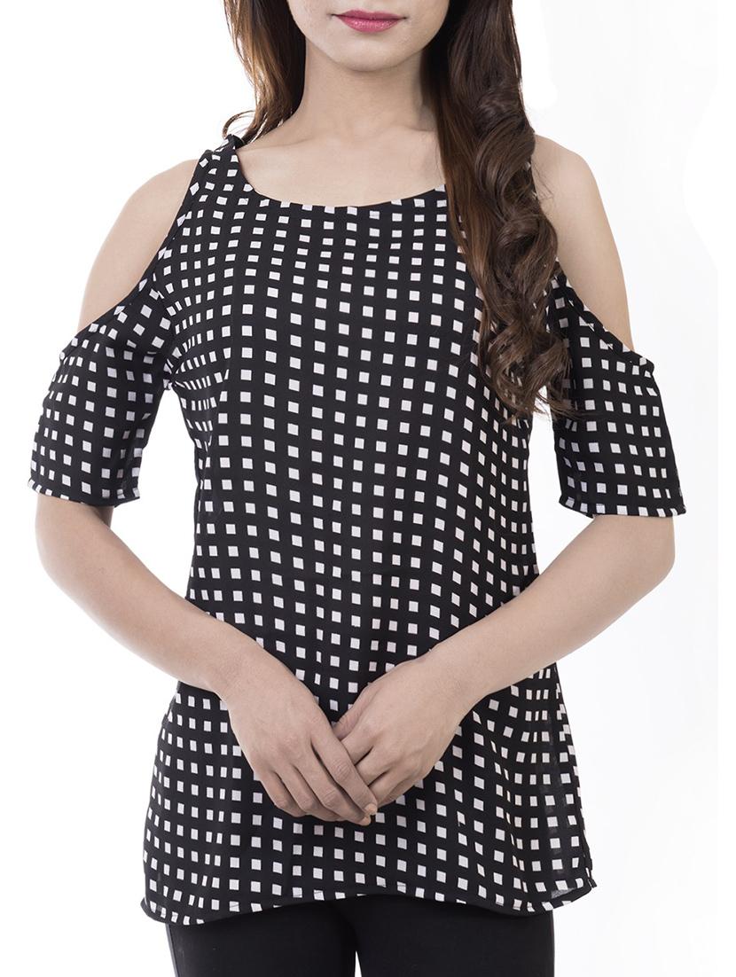 Amadore black georgette top - 14480877 - Zoom Image - 1