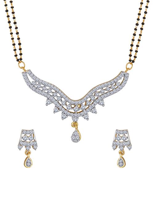 gold brass bridal necklace - 14480889 - Very Small Image - 1