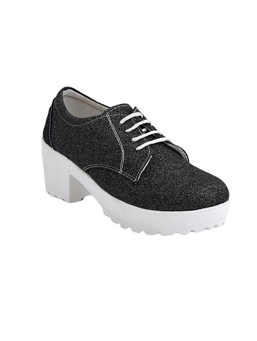 black pu laceup sneakers - 14480970 - Very Small Image - 1