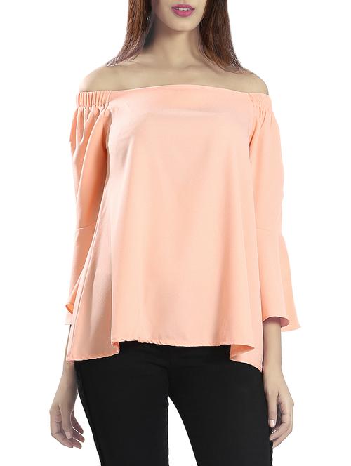 pink off shoulder top - 14481264 - Standard Image - 1