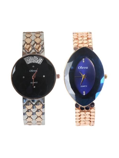 Oleva Premium Women's Metal Watch Pack Of 2 - 14481797 - Very Small Image - 1