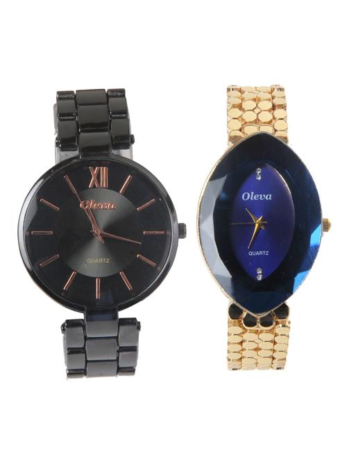 Oleva Premium Women's Metal Watch Pack Of 2 - 14481800 - Very Small Image - 1