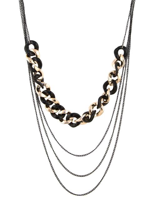 black metal long necklace - 14481872 - Very Small Image - 1