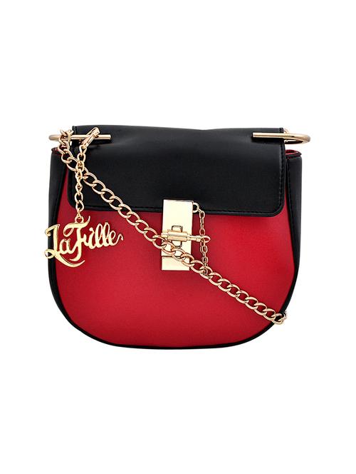 red leatherette sling bag - 14481904 - Very Small Image - 1