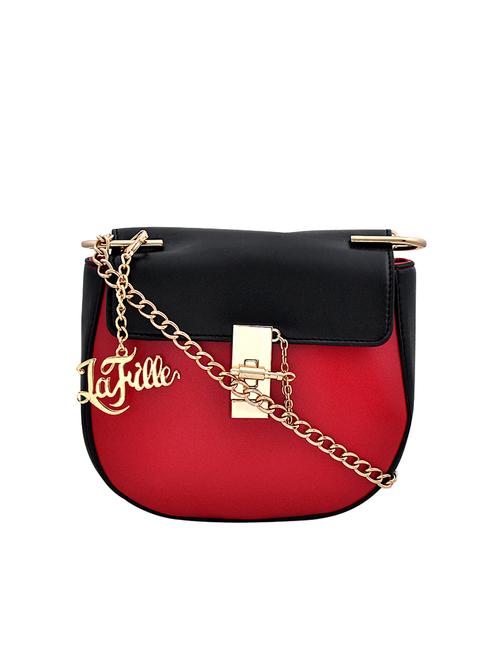 red leatherette regular sling bag - 14481906 - Very Small Image - 1
