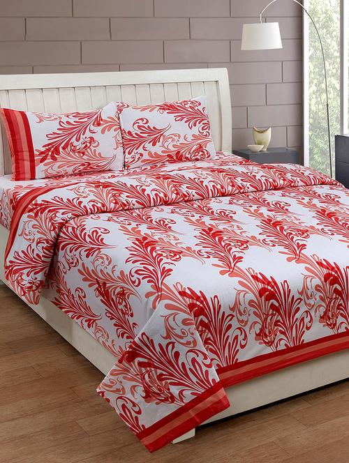 Cotton Printed Double Bed Sheet With 2 Pillow Covers - 14481919 - Standard Image - 1