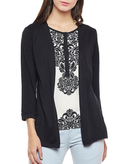 black printed top - 14481987 - Very Small Image - 1