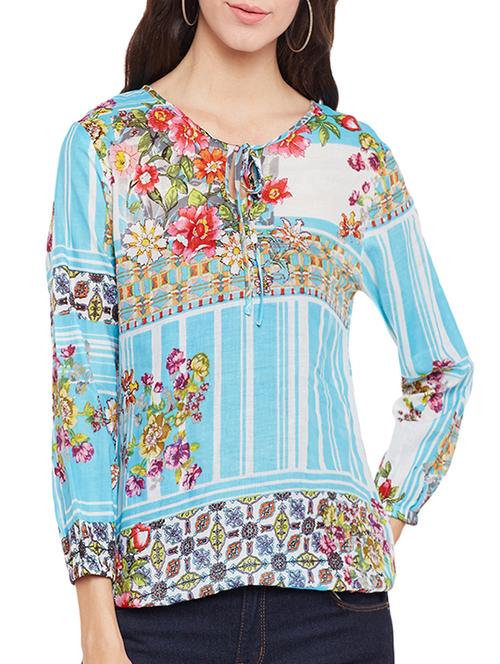 multi colored cotton top - 14482004 - Very Small Image - 1