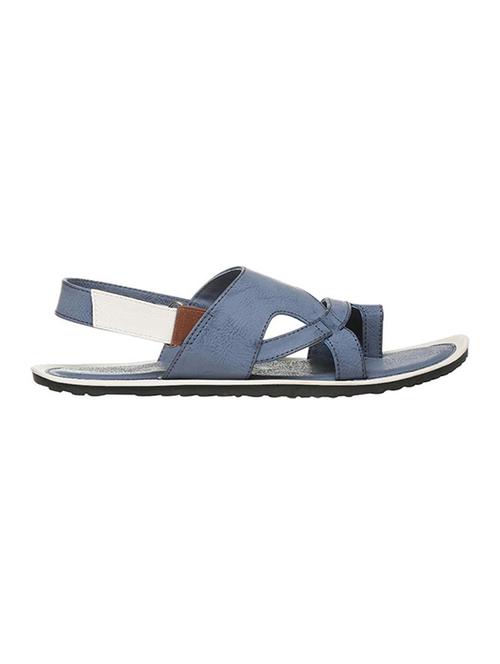 blue leatherette back strap sandals - 14482097 - Very Small Image - 1