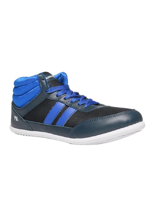blue leatherette lace up sneaker - 14482132 - Very Small Image - 1