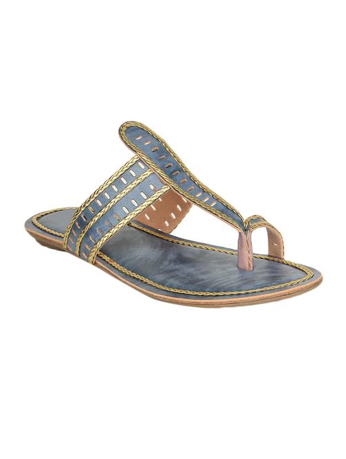 blue one toe sandal - 14482243 - Standard Image - 1