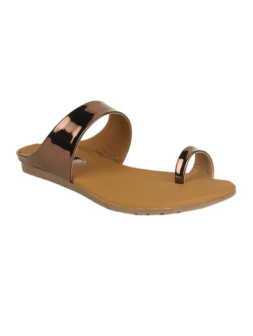 copper one toe sandal - 14482254 - Standard Image - 1