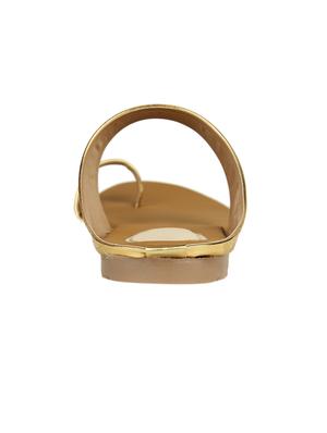 gold one toe sandal - 14482255 - Standard Image - 3