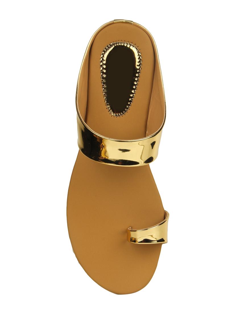 gold one toe sandal - 14482255 - Zoom Image - 4