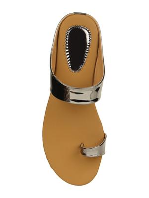 grey one toe sandal - 14482256 - Standard Image - 4
