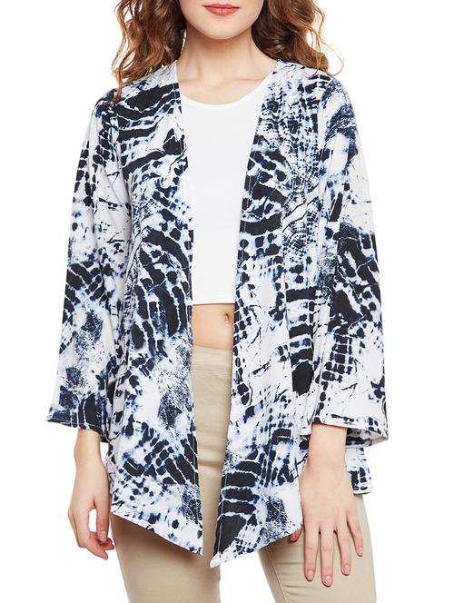 blue crepe shrug - 14482326 - Standard Image - 1