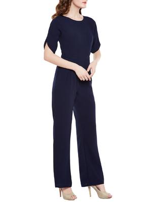overlap sleeved full leg jumpsuit - 14482358 - Standard Image - 2