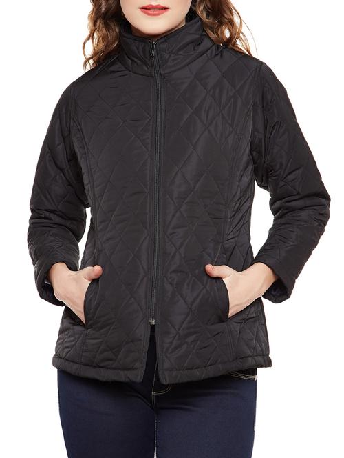 black quilted & padded jacket - 14482411 - Very Small Image - 1
