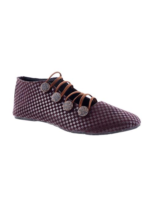 brown velvet slip on casual shoes - 14482646 - Very Small Image - 1