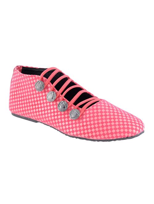 pink velvet slip on casual shoes - 14482647 - Standard Image - 1