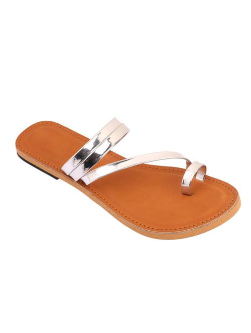silver one toe sandal - 14482676 - Standard Image - 1