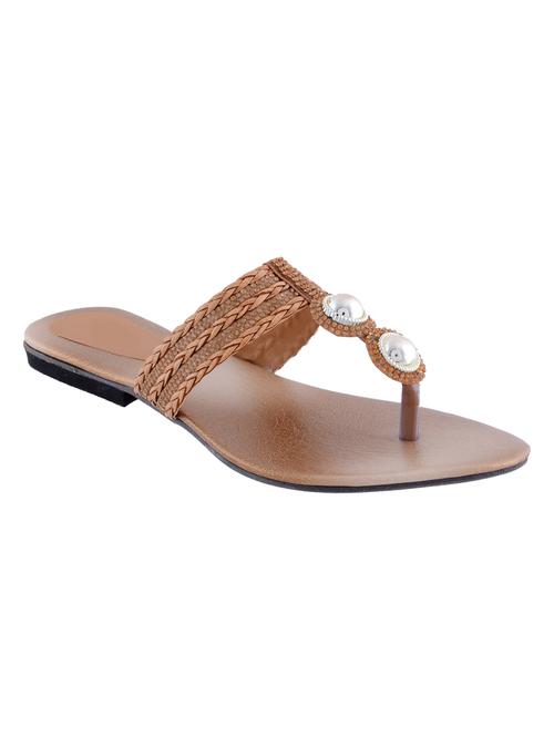 brown toe separator sandal - 14482703 - Standard Image - 1