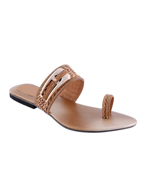 brown one toe sandal - 14482708 - Standard Image - 1
