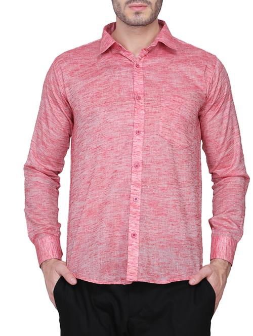 red cotton casual shirt - 14482999 - Very Small Image - 1