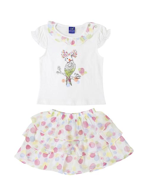 pink cotton skirt set - 14483088 - Very Small Image - 1