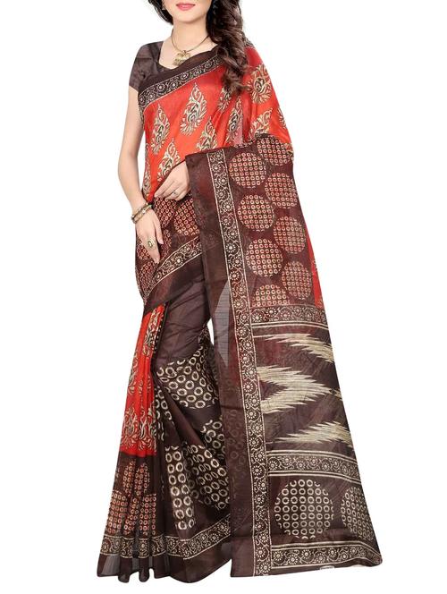 multi silk bhagalpuri saree - 14483192 - Very Small Image - 1