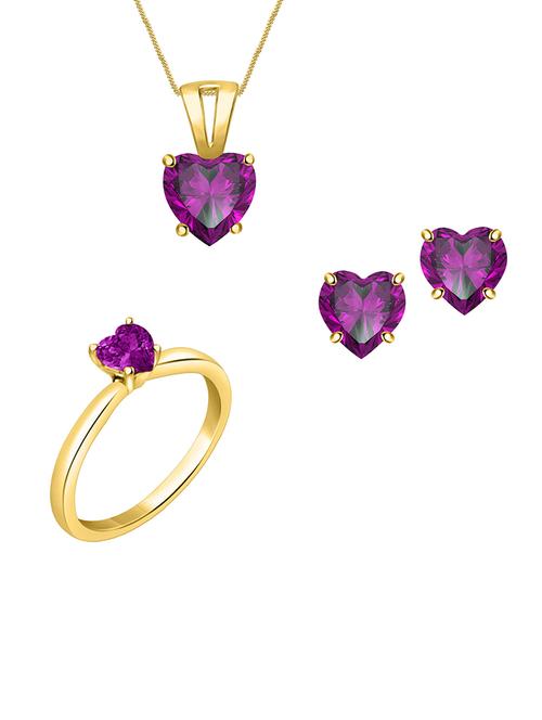 purple silver plated set - 14483225 - Very Small Image - 1