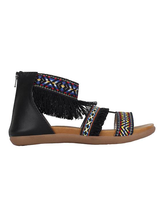black leatherette flats - 14483295 - Zoom Image - 1