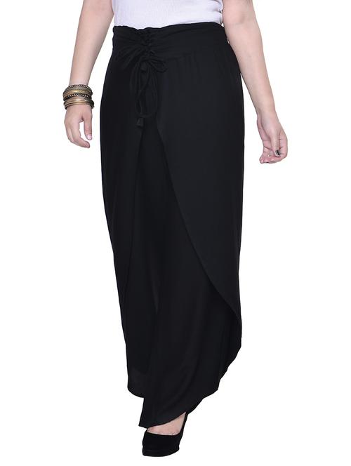 black rayon palazzo - 14483793 - Very Small Image - 1