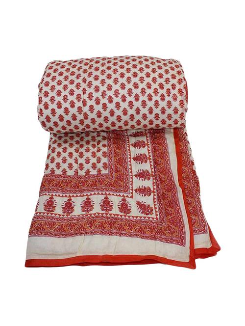 Printed Double Bed Cotton Winter Quilt - 14484402 - Very Small Image - 1