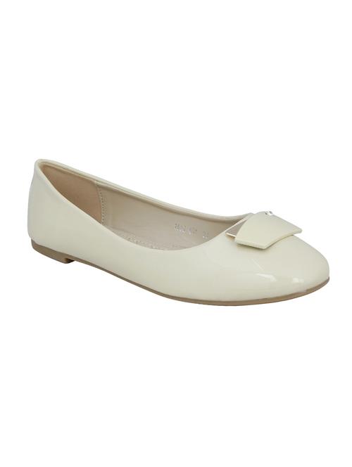 beige faux leather slip on ballerina - 14484458 - Standard Image - 1