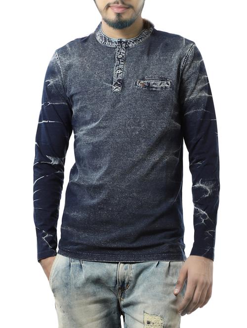 blue cotton pocket t-shirt - 14484765 - Very Small Image - 1
