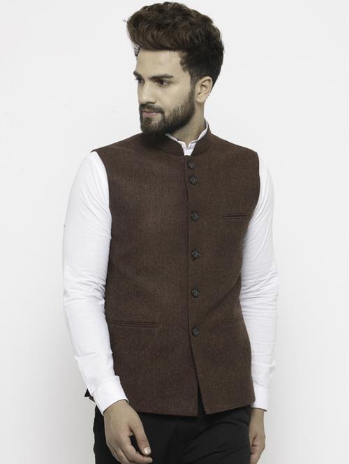 red acrylic waist coat - 14484811 - Standard Image - 1