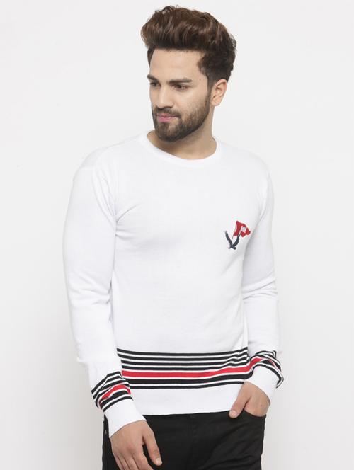 white cotton pullover - 14484814 - Standard Image - 1