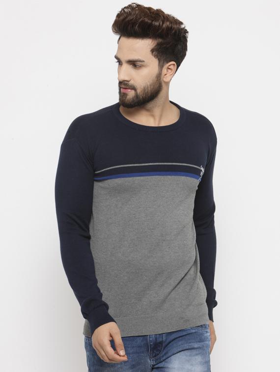 grey cotton pullover - 14484819 - Zoom Image - 1