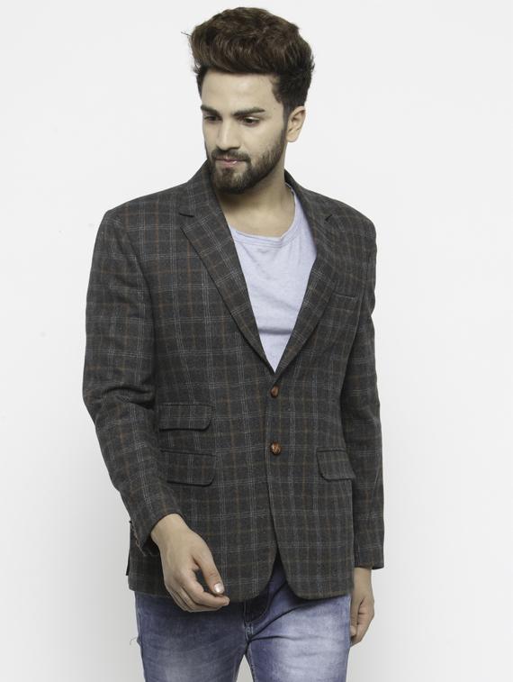 black wool & polyester blend casual blazer - 14484849 - Zoom Image - 1