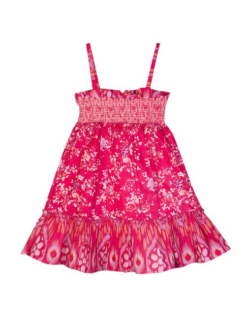 pink cotton frock - 14484880 - Very Small Image - 1