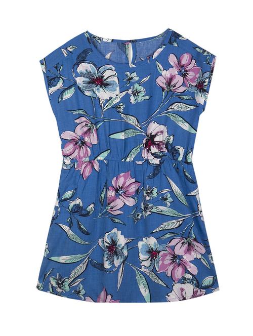 blue rayon frock - 14484884 - Very Small Image - 1