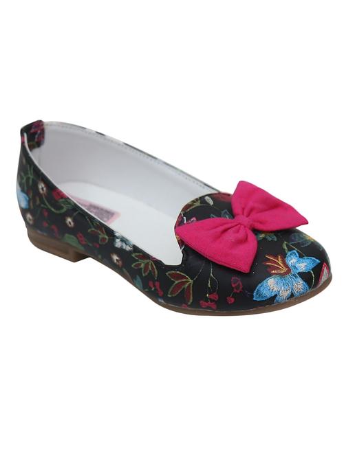 black leatherette flat ballerina - 14485052 - Very Small Image - 1
